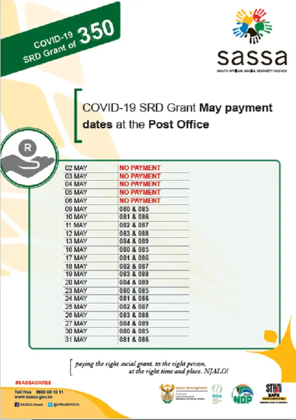 SASSA Payment Schedule Dates for May 2022 Learnership Jobs and bursaries