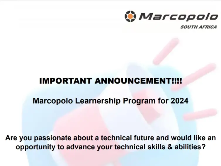 Marcopolo: New Learnership Programme 2024