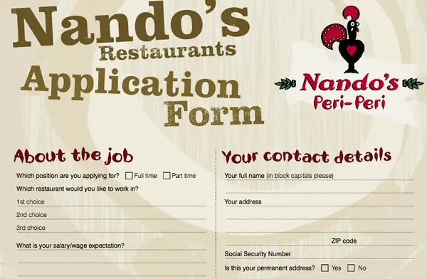 Jobs Online At Nando's