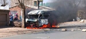 Taxi Torched Near Maponya Mall