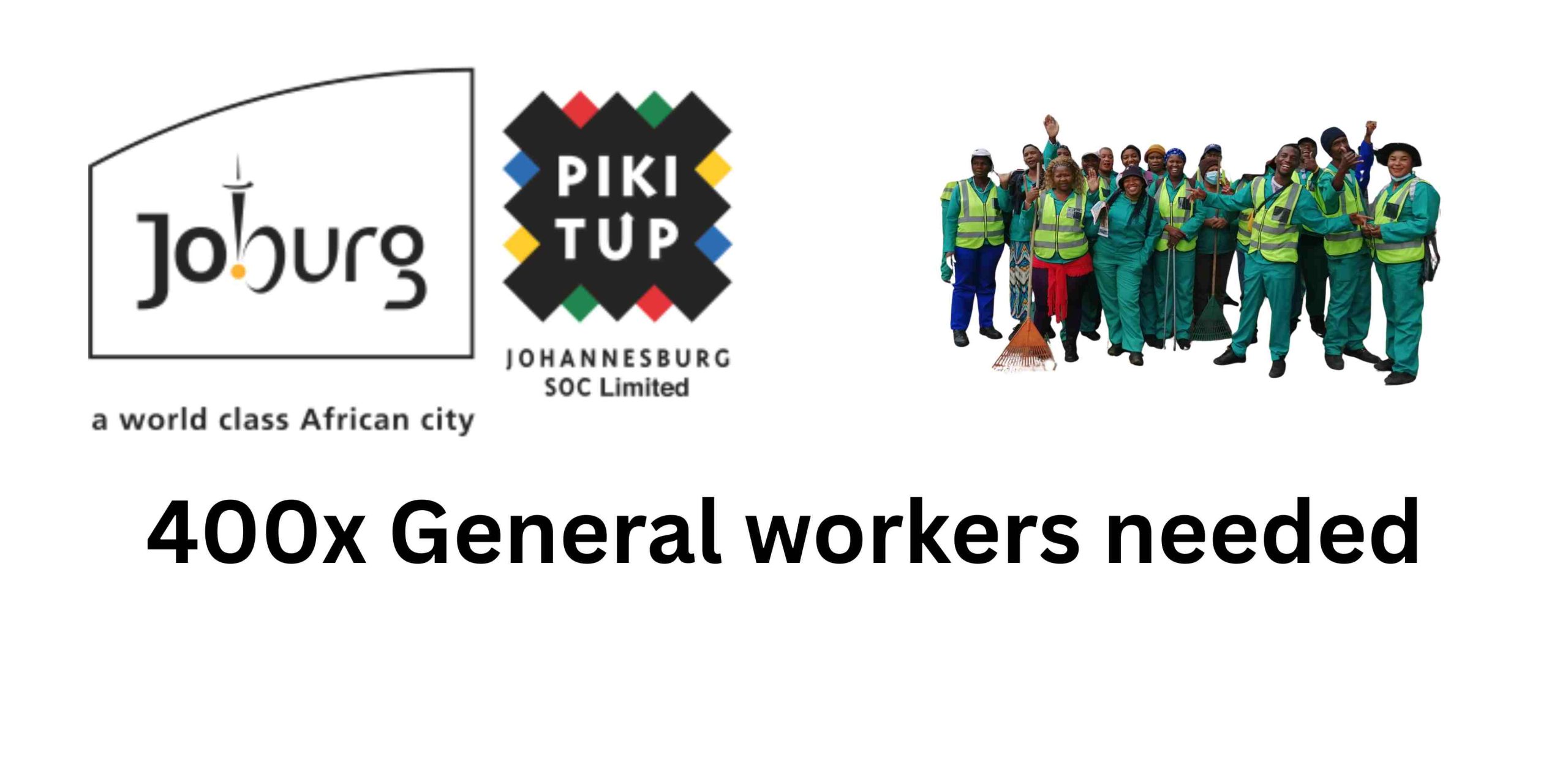 Permanent General Worker Positions X400 Posts AT The City Of Joburg 